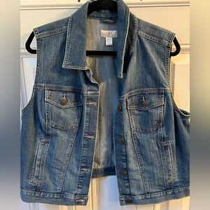 Jean vest by Loft
